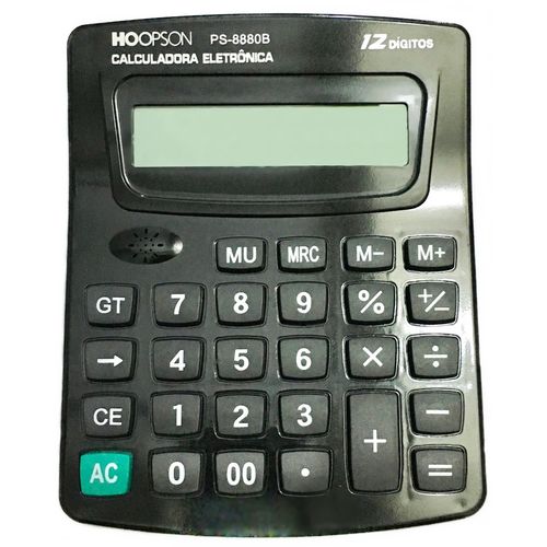 Calculadora de Mesa 12 Dígitos PS-8880B