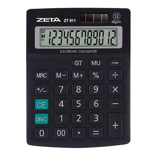 Calculadora de Mesa 12 Dígitos Zt-811 Zeta