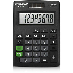 Calculadora de Mesa 8 Dig. Solar/Bat. - Procalc