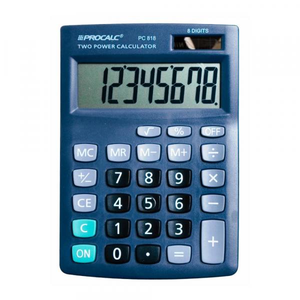 Calculadora de Mesa 8 Digitos PC 818 Procalc