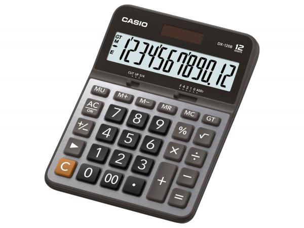 Tudo sobre 'Calculadora de Mesa Casio 12 Dígitos - DX-120B Prata e Preta'