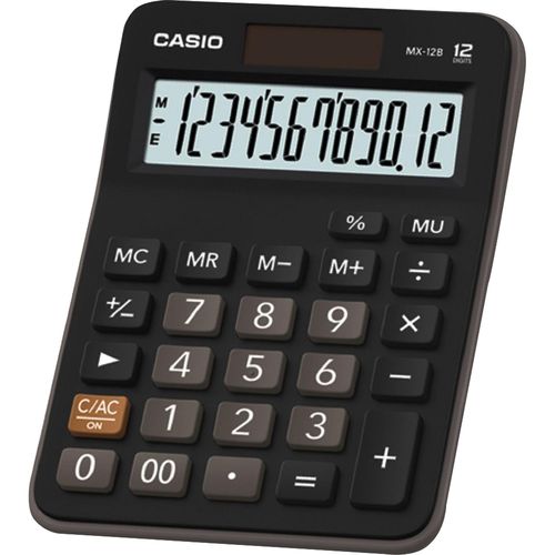 Calculadora de Mesa com 12 Dígitos Casio Mx-12b-s4-dc Preta