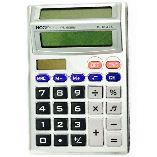 Calculadora de Mesa com Visor Duplo PS-6059A