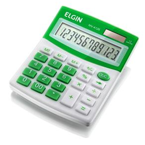 Calculadora de Mesa de 12 Dígitos Mv-4126 Verde - Elgin