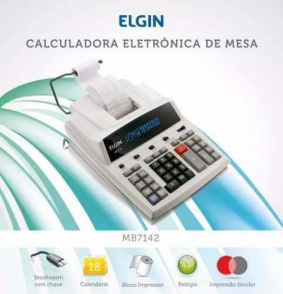 Calculadora de Mesa MB7142 - Elgin