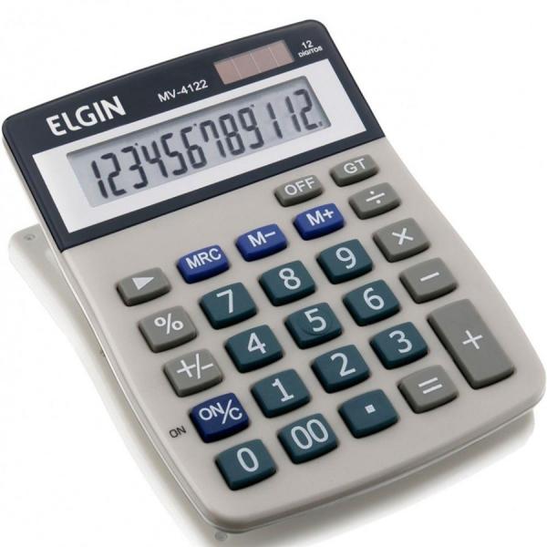 Calculadora de Mesa MV 4122 Elgin 12 Dígitos Cinza