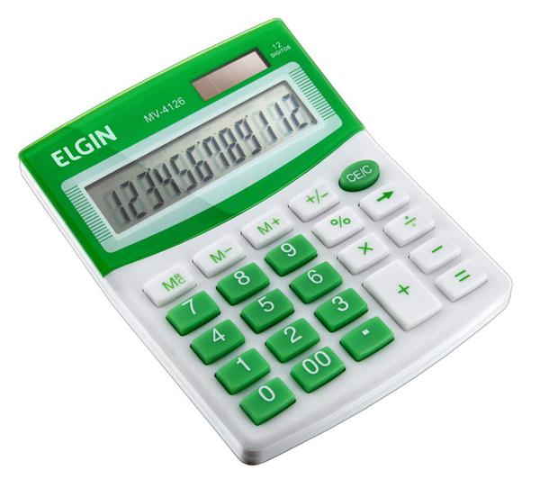 Calculadora de Mesa MV 4126 Elgin - Verde