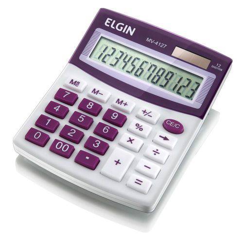 Calculadora de Mesa Mv 4127 12 Digitos Elgin