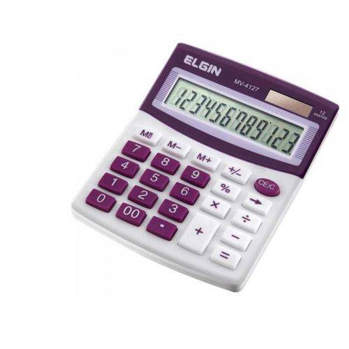 Calculadora de Mesa MV4127 Roxo ELGIN