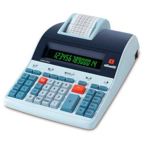 Tudo sobre 'Calculadora de Mesa Olivetti Logos 804t - Térmica com 14 Dígitos'
