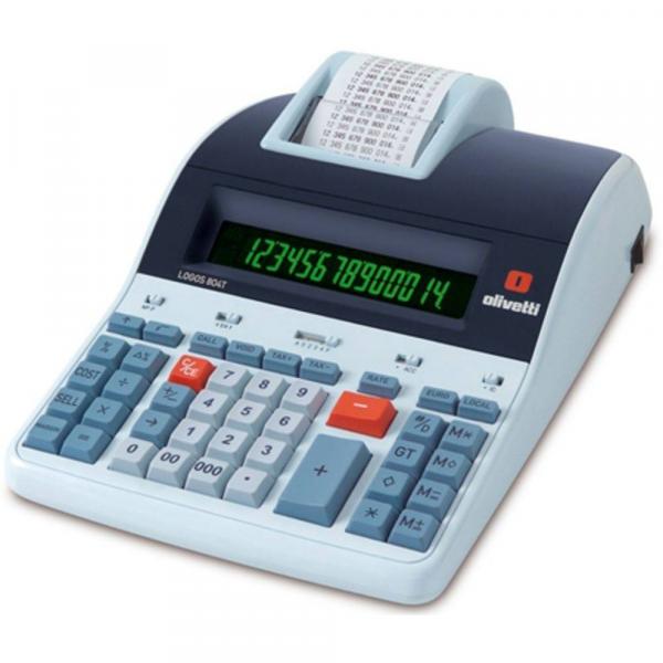 Calculadora de Mesa Olivetti LOGOS 804T Térmica de 14 Dígitos Bivolt