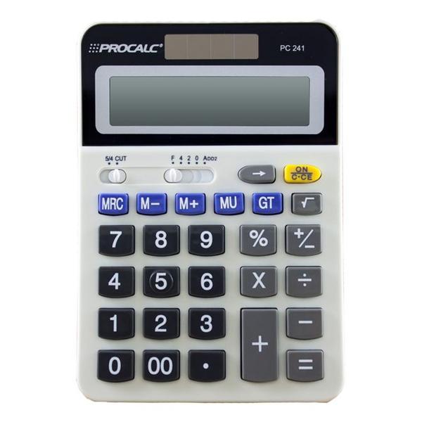 Calculadora de Mesa Procalc PC241 12 Dígitos Preto e Cinza