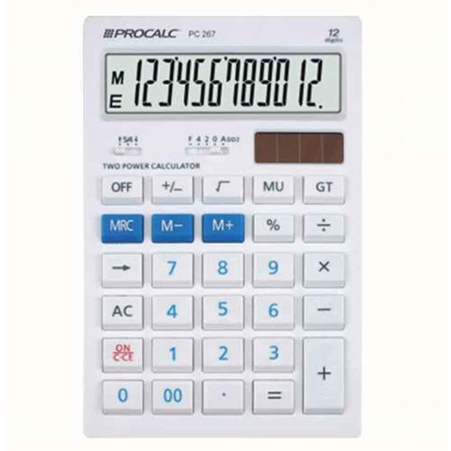 Calculadora de Mesa Procalc PC267 12 Dígitos Branca Básica