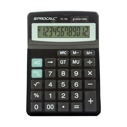 Calculadora de Mesa Procalc Pc730 12 Dígitos