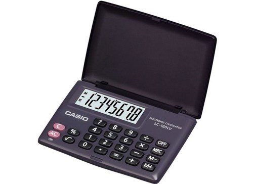 Calculadora Digital Portatil Lc-160 Lv Branca Casio