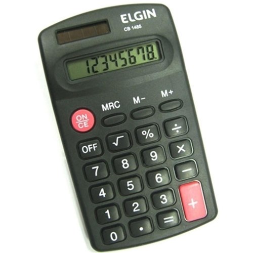 Calculadora Eletrônica de Bolso 8 Dígitos Elgin