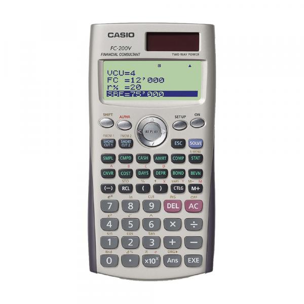 Calculadora Financeira Branca FC-200V - Casio