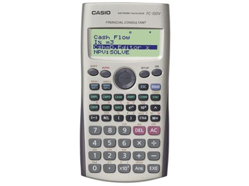 Tudo sobre 'Calculadora Financeira Casio 12 Dígitos - FC-100V Cinza'