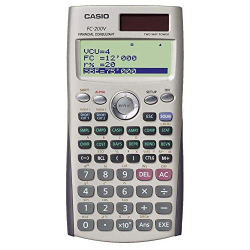 Calculadora Financeira FC-200V Branca Casio