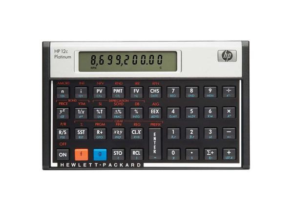 Calculadora Financeira HP 12C Platinum.
