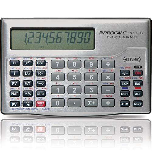 Tudo sobre 'Calculadora Financeira Procalc Fn1200C com Teclas Rpn & Alg Funciona 100% Compat. C/ Padrao Mercado'