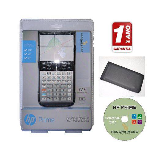 Calculadora Gráfica HP Prime G8X92AA Incluindo CD Bônus Capinha e Película