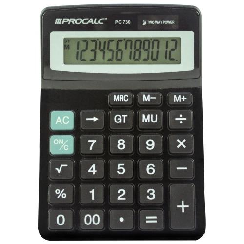 Calculadora Mesa 12 Digitos Pc730 Procalc