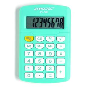 Calculadora Pc 986-Bl Azul Procalc