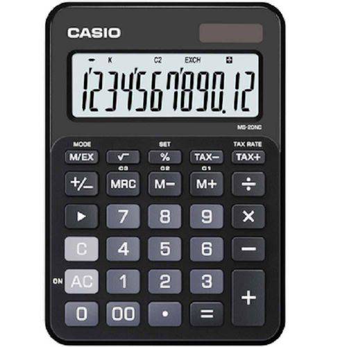 Tamanhos, Medidas e Dimensões do produto Calculadora Portátil Casio Ms-20nc-Bk Preta