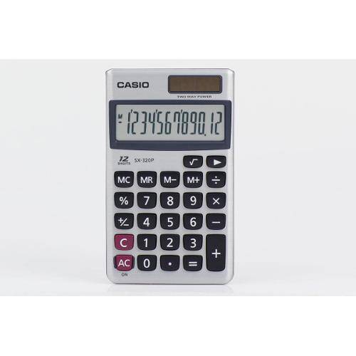 Tamanhos, Medidas e Dimensões do produto Calculadora Portátil Casio SX-320P-W Cinza