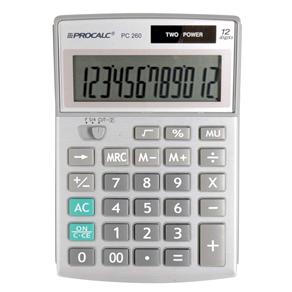 Calculadora Procalc PC260 - Prata