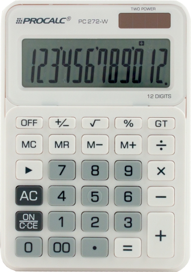 Calculadora Procalc PC272W 12 Dígitos