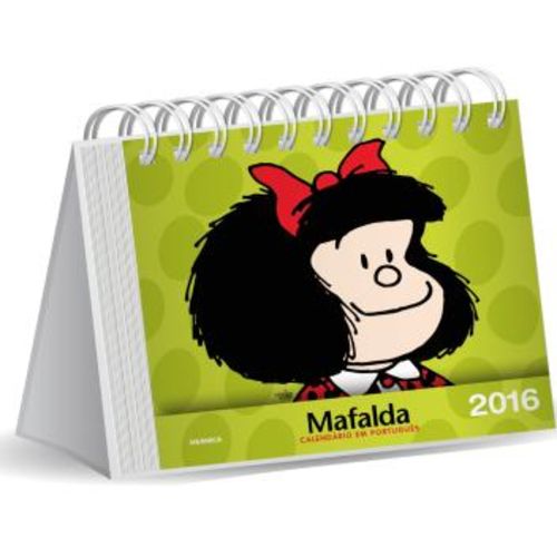 Calendário de Mesa Mafalda Verde - 2016