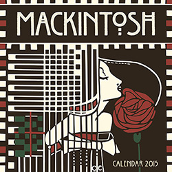 Calendário de Parede Flame Tree Publishing Mackintosh 2015