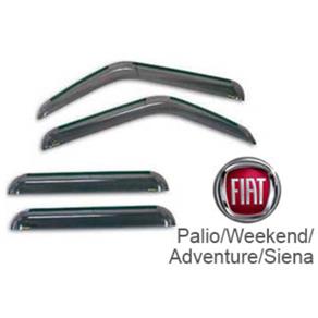 Calha de Chuva Acrílica Adesiva Fiat Palio/Weekend/Adventure/Siena - 4 Portas