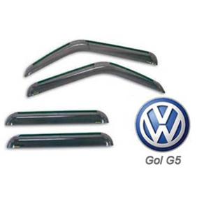 Calha de Chuva Acrílica Adesiva Volkswagen Gol G5 ? 4 Portas