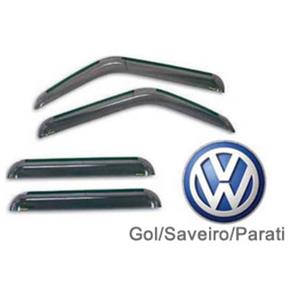 Calha de Chuva Acrílica Adesiva Volkswagen Gol/Saveiro/Parati G2/G3/G4 ? 4 Portas
