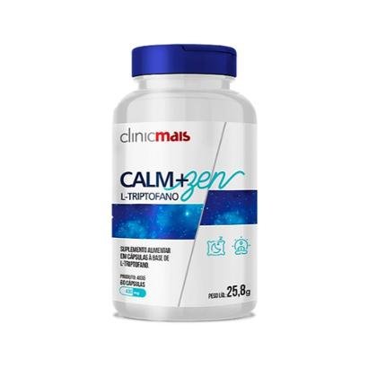 Calm+Zen L-Triptofano 60 Cápsulas Clinic Mais