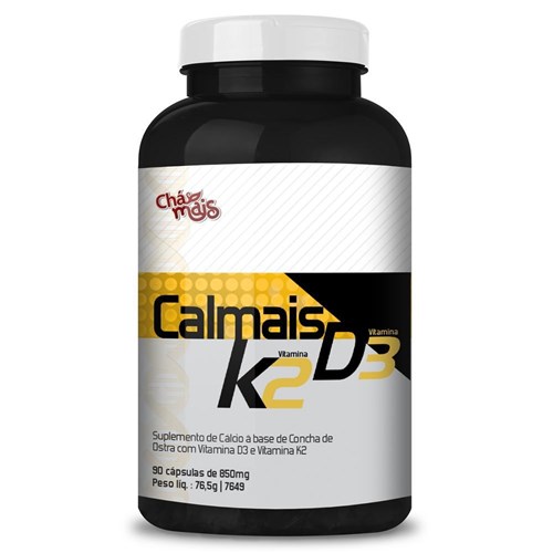 Tudo sobre 'Calmais Vitaminas K2 D3 E Cálcio 90 Cápsulas De 850mg'