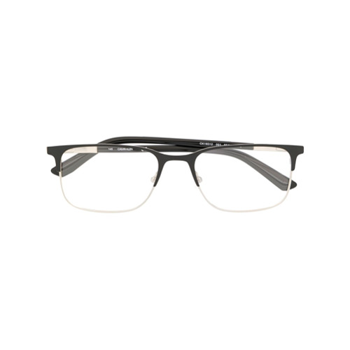 Calvin Klein Armação de Óculos Quadrada - Preto