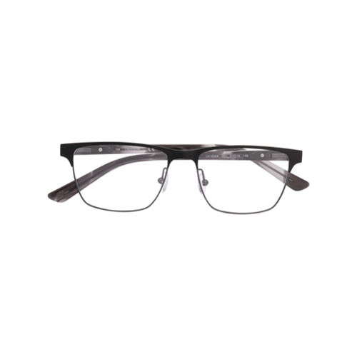 Calvin Klein Armação de Óculos Retangular - Preto