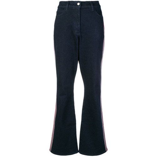Calvin Klein Calça Jeans Flare Stretch - Azul