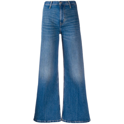Calvin Klein Jeans Calça Jeans Flare Cintura Alta - Azul
