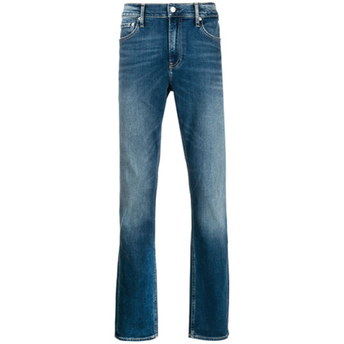 Calvin Klein Jeans Calça Jeans Reta - Azul