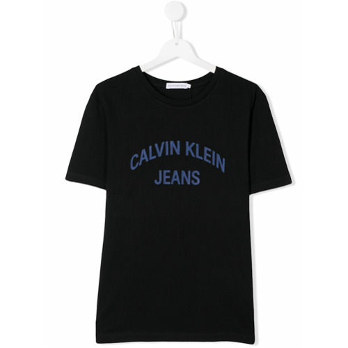 Calvin Klein Kids Camiseta Mangas Curtas - Preto