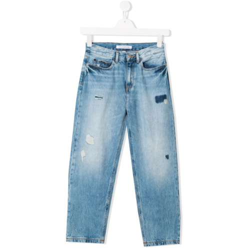 Calvin Klein Kids TEEN Distressed Jeans - Azul