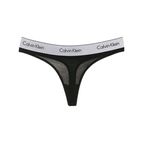 Calvin Klein Underwear Calcinha com Logo - Preto