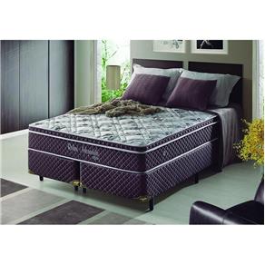 Cama Box Casal Queen Size com Molas Ensacadas Relax Adorabile (158x198x51) - Marrom