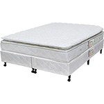 Cama Box Queen (Box + Colchão) Castor Sleep Uno New Pillow One Face Mola Bonnel - (158x198x46cm)