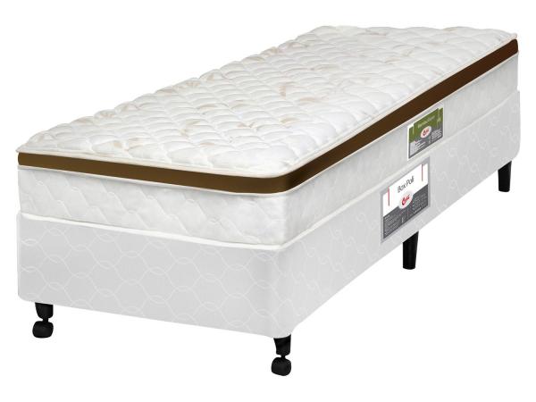 Cama Box Solteiro + (Box + Colchão) Castor Mola - 48cm de Altura Bambu Euro